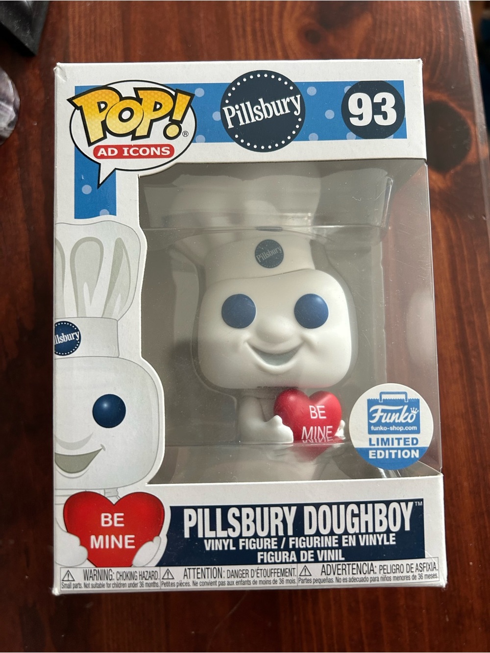 Funko Pop! Pillsbury Doughboy White with Blue Eyes and Red Heart #93